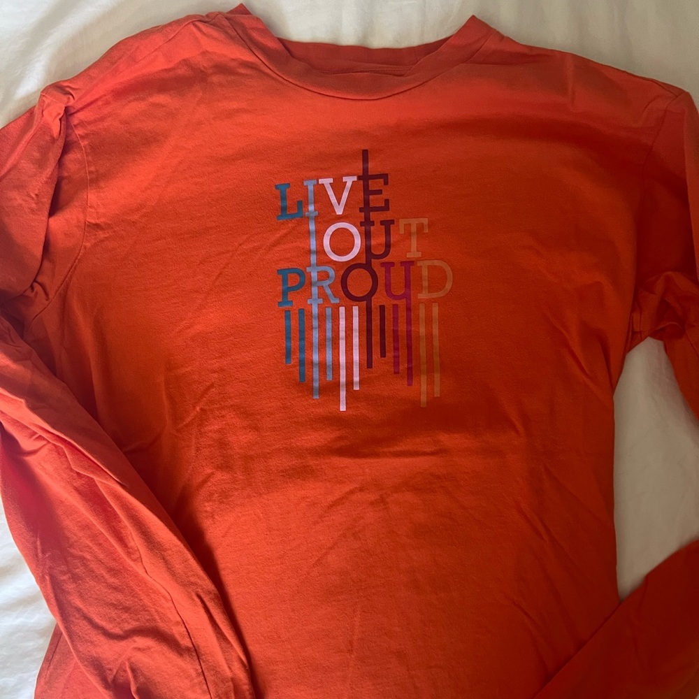 Nordstrom BP Brand: Large Long Sleeve Orange Tee